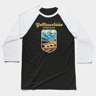 USA - NATIONAL PARK - YELLOWSTONE Hayden Valley - 1 Baseball T-Shirt